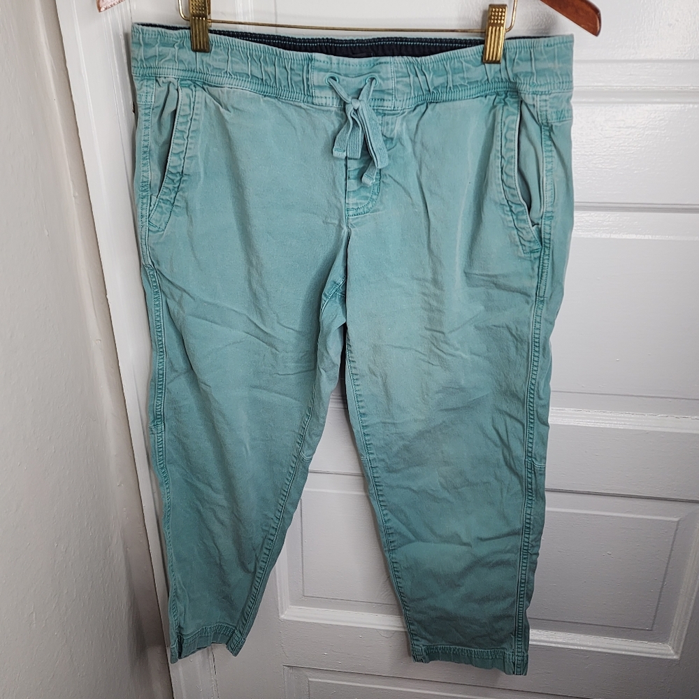 The North Face Green Capri Pants Cotton Womens Medium